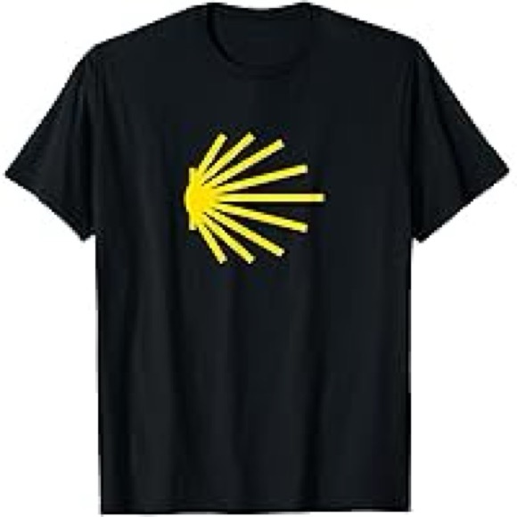 Other - NWT Camino De Santiago Black T-Shirt with Yellow‎ Graphic. Men size XL